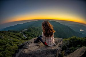 girl-in-on-rock-in-nature-1080P-wallpaper-middle-size