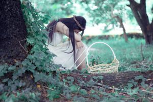 Non-mainstream-sad-girl-Stock-Photo
